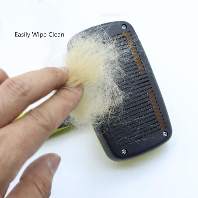 Self Cleaning Slicker Brush for Dogs Cats Brush for Shedding Grooming Brushes for Long Short Haired Pets (Purple)