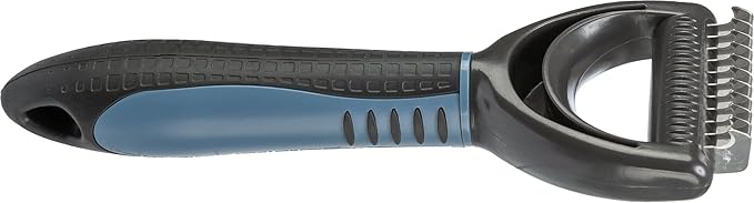 TRIXIE Pet Universal Grooming Rake for Cats and Dogs, Detangle and Thin, 2.5" x 7" (6x18cm)