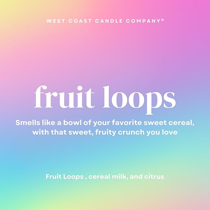 Pet Friendly Wax Melts | Pet Safe Wax Melts | All Natural Dog Safe Wax Melts | Non-Toxic Wax Melts | Pet Odor Eliminator | Pure Soy Wax Melts | Veterinarian Approved (Fruit Loops)