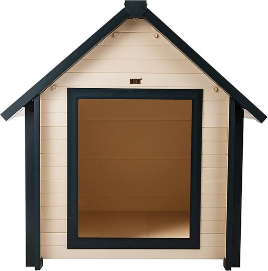 New Age Pet ECOFLEX Bunk Style Dog House, X-Large, Weatherproof and Easy to Clean, Elevated Floor for Ventilation, Quick Assembly, for Pets Up to 150lbs