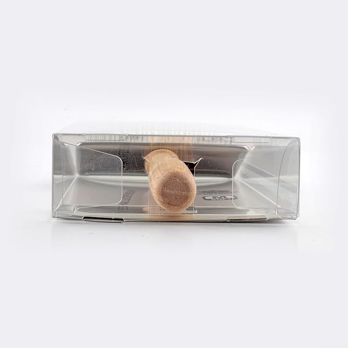 Wooden Slicker Brush - Stainless Steel Soft Pins for Pet Grooming (Size M)