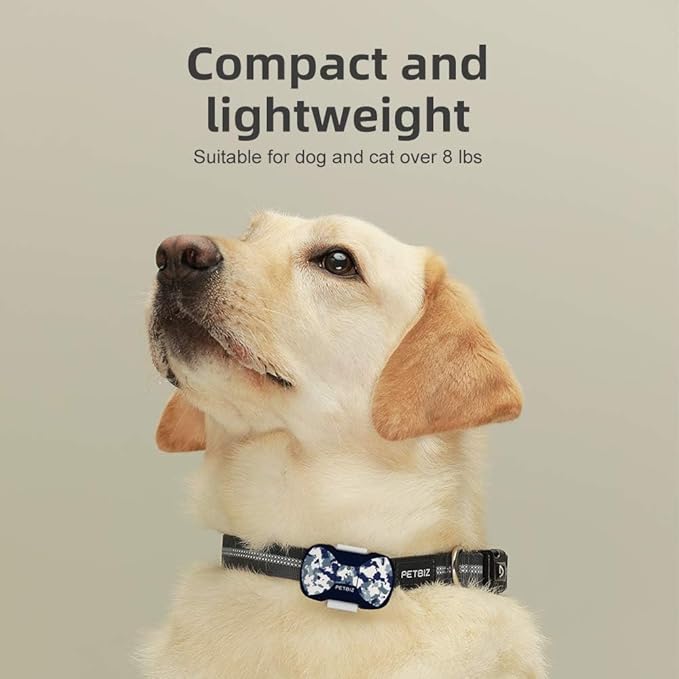 G20 GPS Pet Tracker, 30 Days Battery Life, Light Weight Compact GPS Tracker for Cat and Dog (Blue camo)