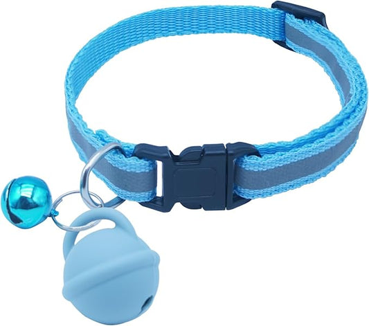 Silicone Bell Cat Tracker, Locator for Pets Only iOS, Kitty Location Tracking Collar, Works Worldwide with Any Collar, No Other Fees, Huthur Tag