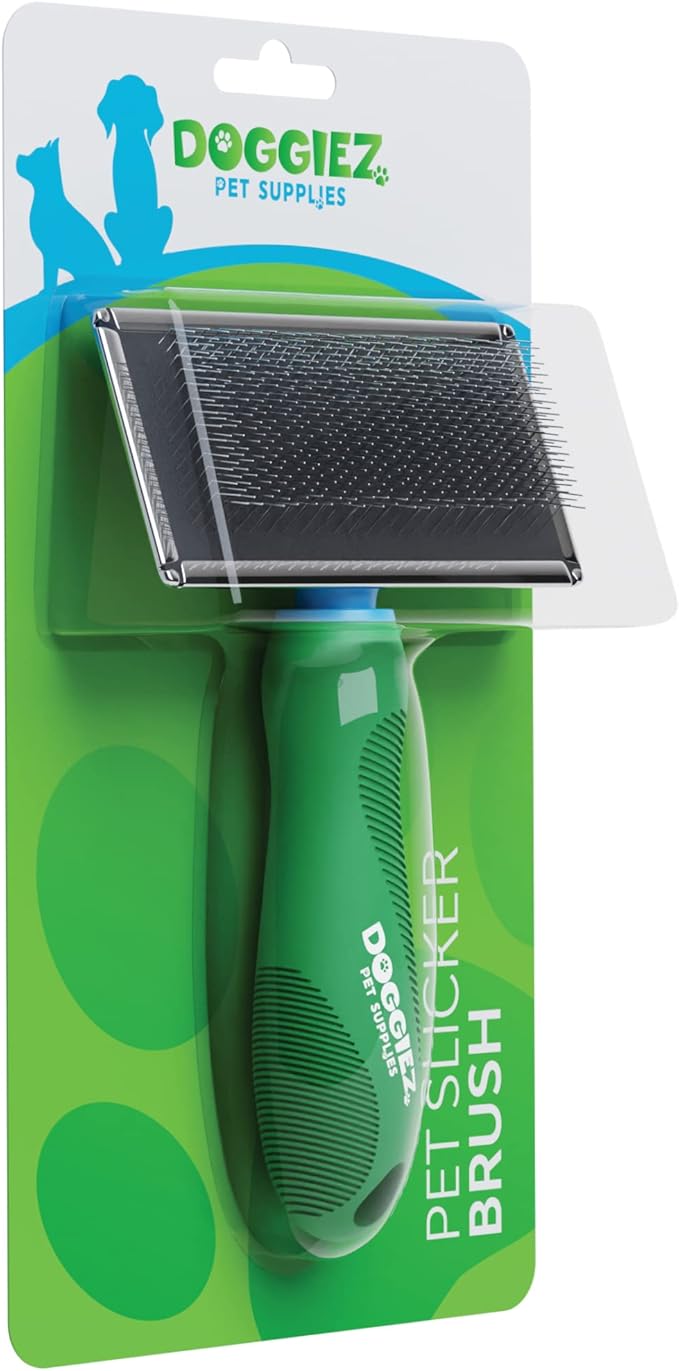 Large Slicker Brush for Dogs & Cats - Grooming Tool for Shedding Hair & Fur - Long & Short Haired Dogs & Cats - Goldendoodle Deshedding Tool