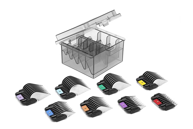 Professional Animal Stainless Steel Comb Set for A5-style Detachable Blade Clippers, Snap-On Size #10/15/30 for Pets, Dogs, Cats, and Horses (Not Compatible with 5-in-1 Blades)