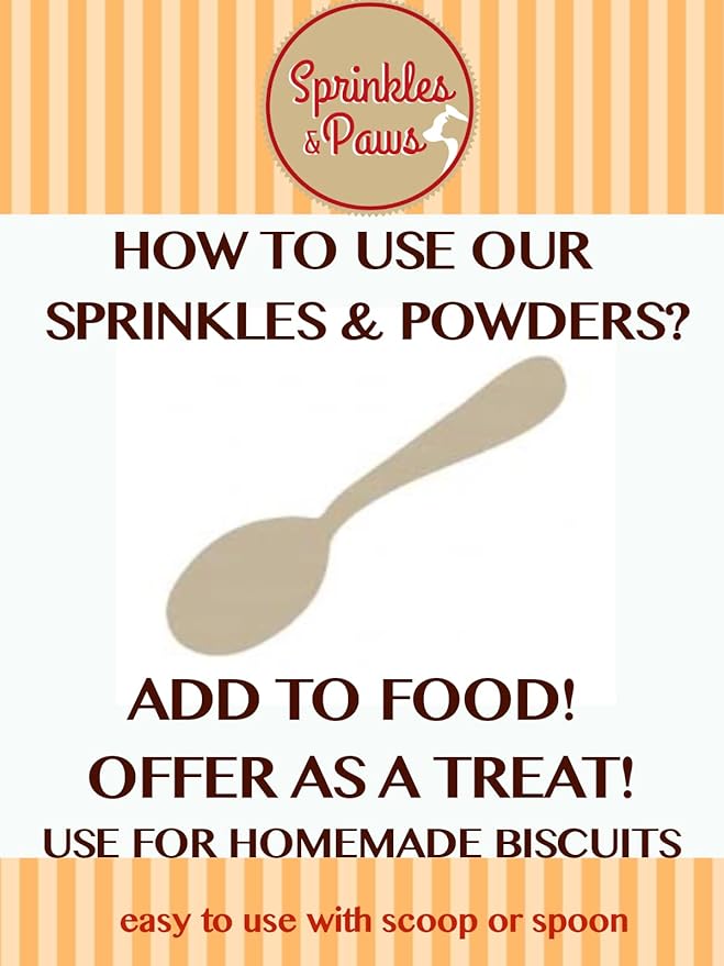 Sprinkles & Paws Pure Liver Sprinkles | Beef Liver Powder for Dogs | Add to Food as a Topper or Delicious pet Treat | Helps with Eating