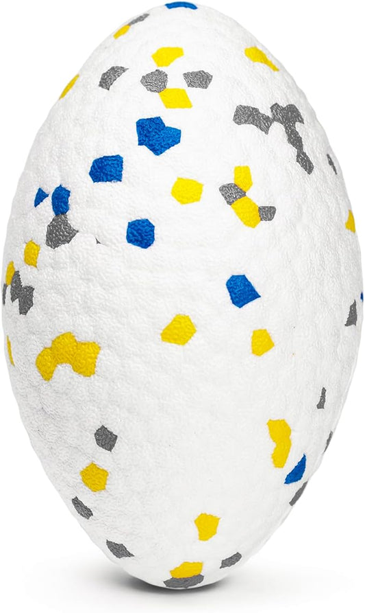 Upgrade Olive Dog Balls Rugby Toys for Aggressive Chewers, Indestructible Tennis Balls for Dogs (White)