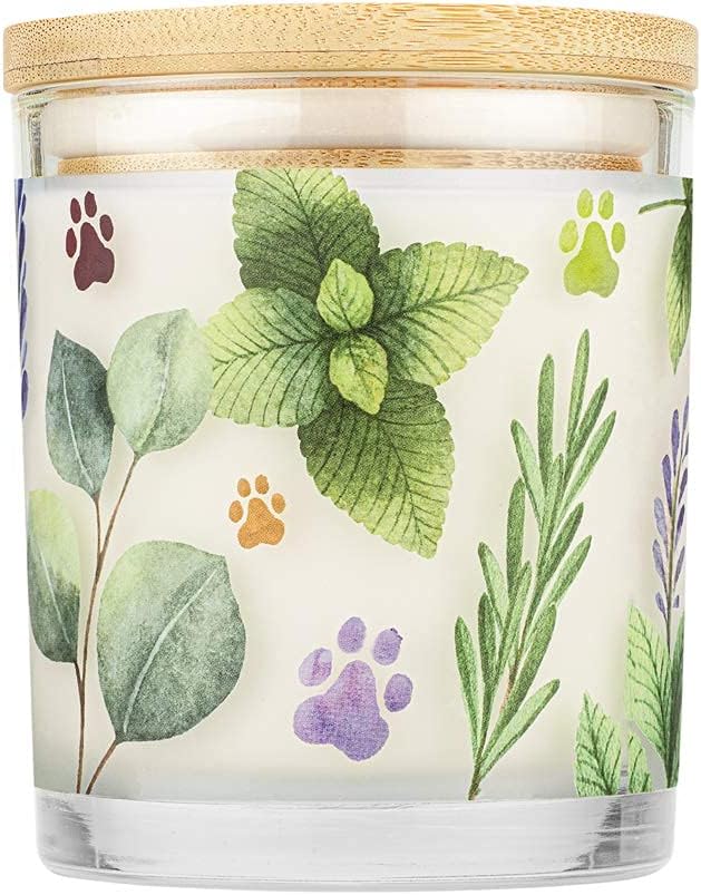 Pet House 9 oz Herb Garden Scented Pet Odor Candle, Clean Burning, Long Lasting, Plant Based Spring, Summer Scented Soy Candles, 60 Hour Burn Time, Pack of 2