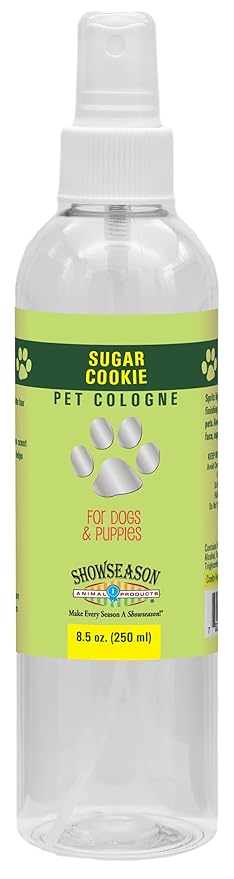 Showseason Sugar Cookie Dog Cologne 8.5 oz. | Long-Lasting Odor Eliminator | Dog Perfume| Paraben-Free | Biodegradable and Non-Toxic | Made In The USA