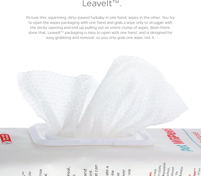 Pet Parents® Pet WiPees™ Dog All Purpose + Allergy Dog Wipes, Pet Wipes for Dogs, Puppy Wipes & Paw Wipes, Large Dog Wipes (100 Count (Pack of 1), Natural)