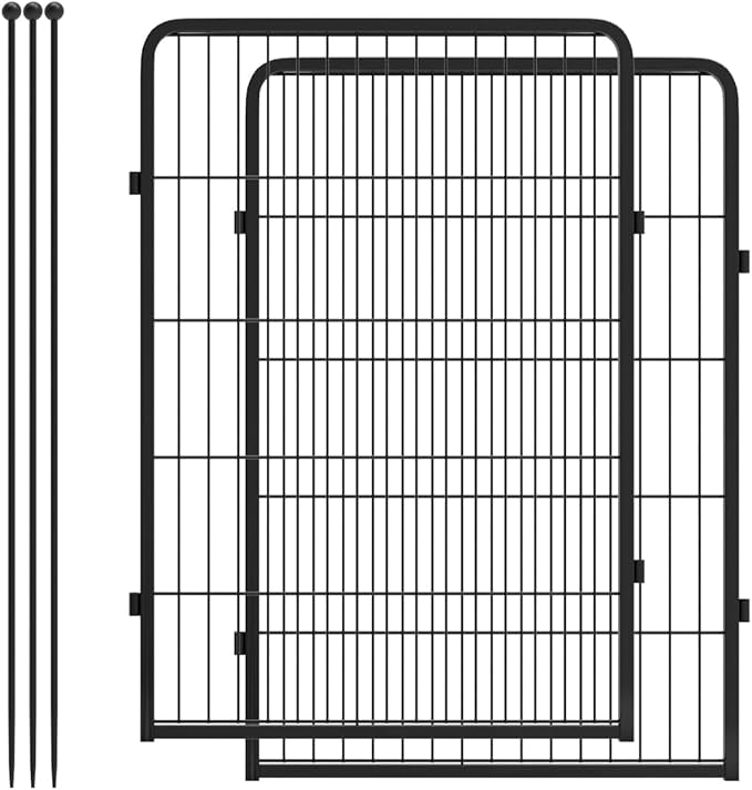 FXW Rollick Dog Playpen for Yard, RV Camping, 40 inch 2 Panels for Medium and Large Dogs│Patented