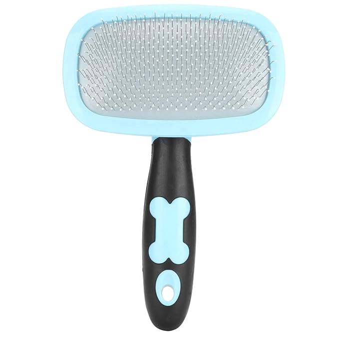 Pet Hair Comb, Cat Dog Cleaning Hair Massage Comb 360° Rotation Deshedding Slicker Brush Pet Removal Comb Grooming Tool(Blue)