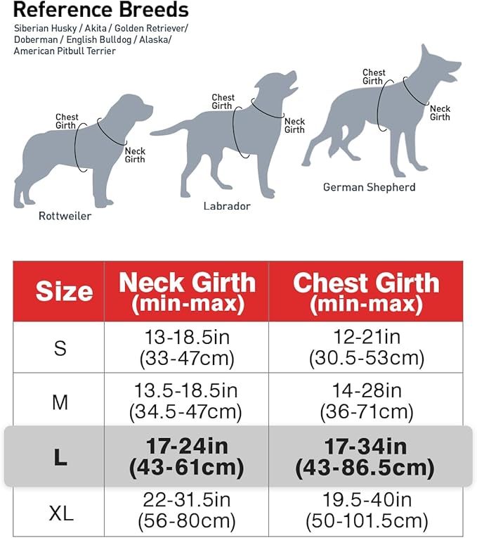 Joytale No Pull Dog Harness for Large Dogs, Reflective Pet Vest with 2 Leash Clips, Adjustable Soft Padded Harnesses with Easy Control Handle for Training and Walking, Red, L