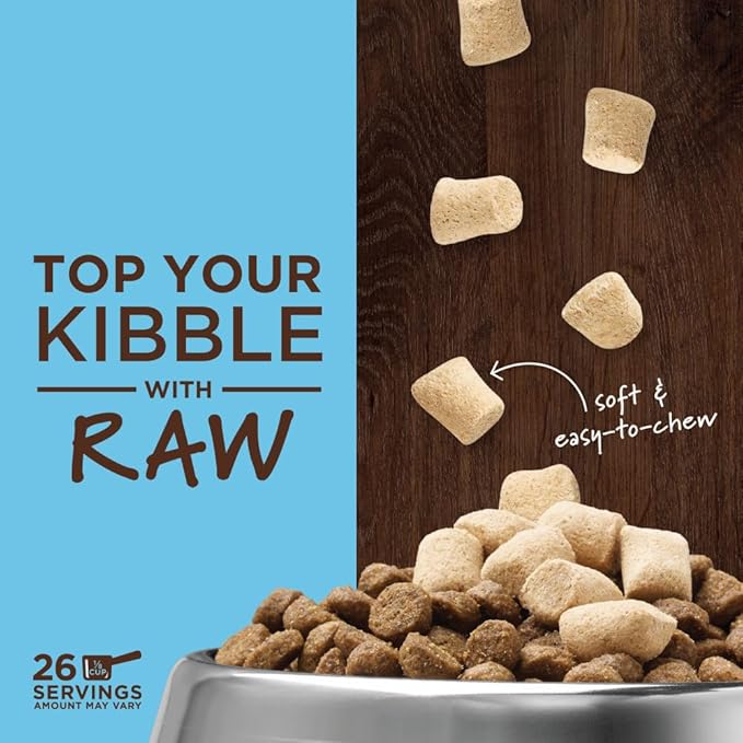 Instinct Raw Boost Mixers Freeze Dried Dog Food Toppers for Dry Food, Grain Free Dog Food Toppers with Pollock for Dogs, 5 oz