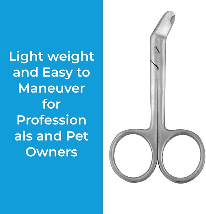 Nail Scissors – Stainless Steel Clippers and Trimmers for Pets | Professional Grooming Tool for Precise and Safe Nail Trimming (3.5" Cat Nail Scissors)