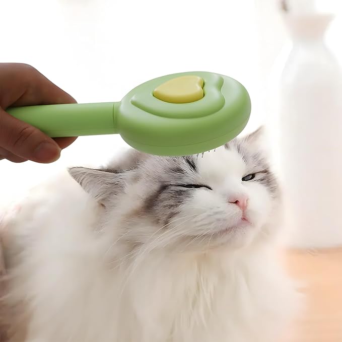 self-cleaning cat and dog grooming brush removal comb, cat brush and dog pet comb tool, used to remove loose and loose hair, tangled hair on mats