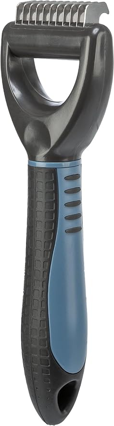 TRIXIE Pet Universal Grooming Rake for Cats and Dogs, Detangle and Thin, 2.5" x 7" (6x18cm)