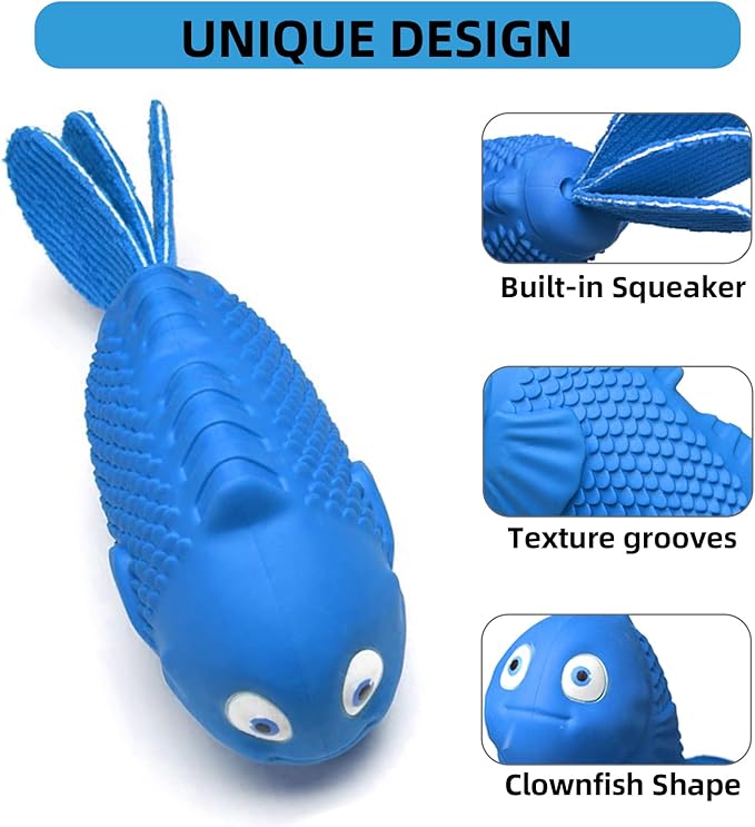 WinTour Dog Chew Toys for Aggressive Chewers, Squeaky Dog Toys, Almost Indestructible Dog Toys for Aggressive Chewers, Durable Tough Dog Toys for Medium Large Breed Dogs with Bacon Flavor