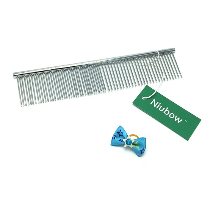 Pet Grooming Tools - Stainless Steel Pet Comb for Dogs and Cats 7-1/2 Inch