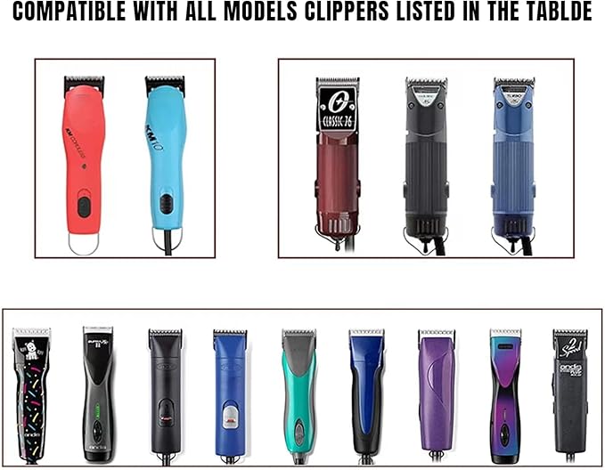 Size 7F/5F/4F/3F Detachable Pet Dog Grooming Blades of Stainless Steel,Compatible with Andis,Oster A5,Wahl KM10 Series,4 Count