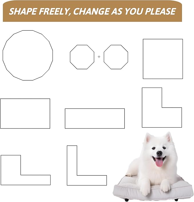 Metal Dog Playpen Outdoor, 32" Height 12 Panels Pet Kennel Crate for Puppy/Small/Medium Dogs, Heavy Duty Metal Playpen with Door, Indoor Portable Dog Fence Pet Exercise Pen for Yard RV Camping