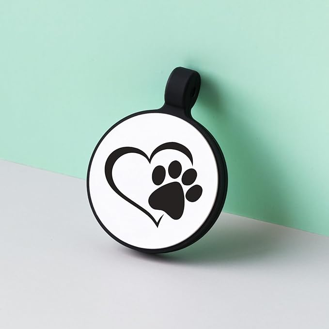 MYLUCKYTAG Silent Silicone QR Code Pet ID Tags Dog Tags - Pet Online Profile - Scan QR Receive Instant Pet Location Alert Email