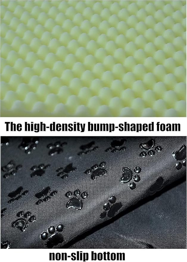 Dog Bed or Cat Bed,2 Ways to Use,Indoor Pet House with Fluffy Mat,Removable and Washable Cover,Splash-Proof House and Non-Slip Bottom,for Medium Dogs and Cats(L Light Green & Gray)