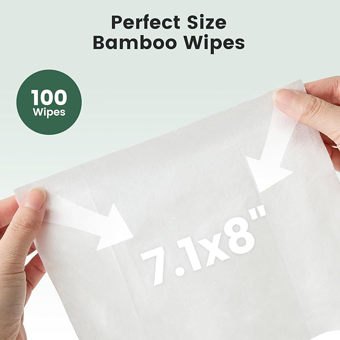 Gardner Pet Bamboo Dog Wipes for Paws and Butt, Dog Wipes Cleaning Deodorizing, Soothing Anal Gland Pets Wipes with Coconut Oil, Extra Thick Cat Wipes, Puppy Wipes, Unscented 100 Count