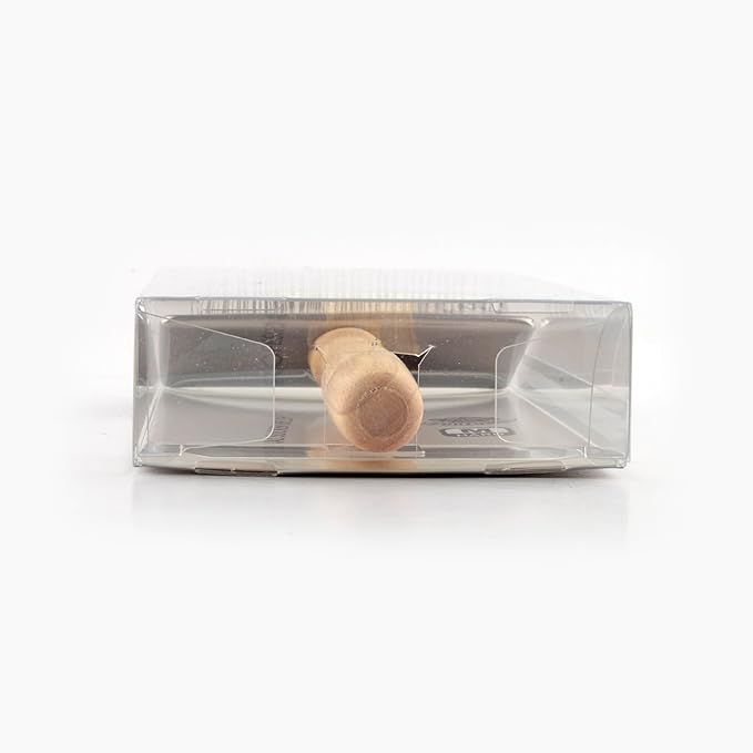 Wooden Slicker Brush - Stainless Steel Hard Pins for Grooming Short-Haired Pets (Size M)