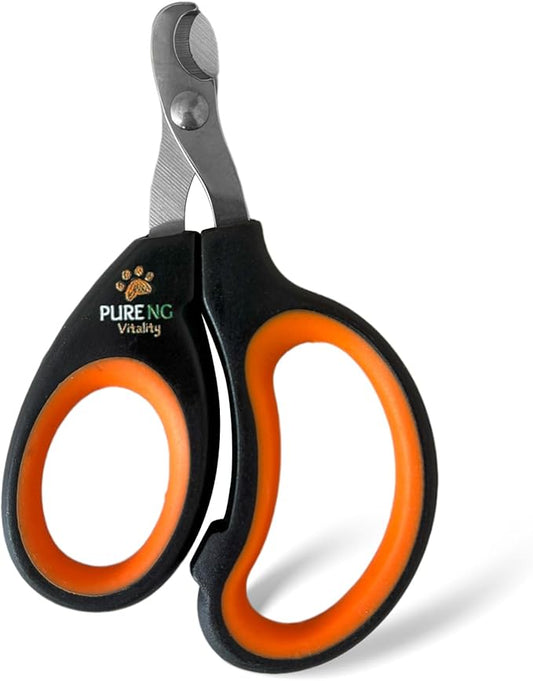 PNG Premium Pet Nail Clippers | Cat Nail Clipper Stress-Free | Recommended Trimming Tool for Dogs and Cats | Sharp Razor and Durable Blade | Ergonomic Design | Non-Slip Soft Handle (Black and Orange)