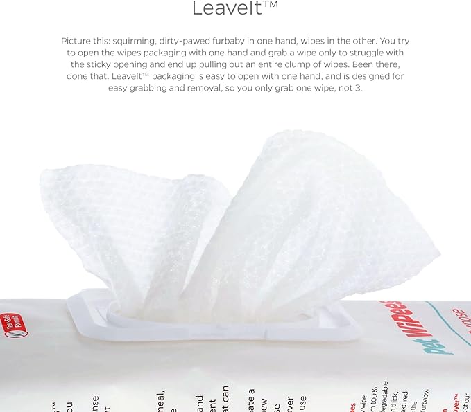 Pet Parents® Pet WiPees™ Dog All Purpose + Allergy Dog Wipes, Pet Wipes for Dogs, Puppy Wipes & Paw Wipes, Large Dog Wipes (100 Count (Pack of 4), Natural)