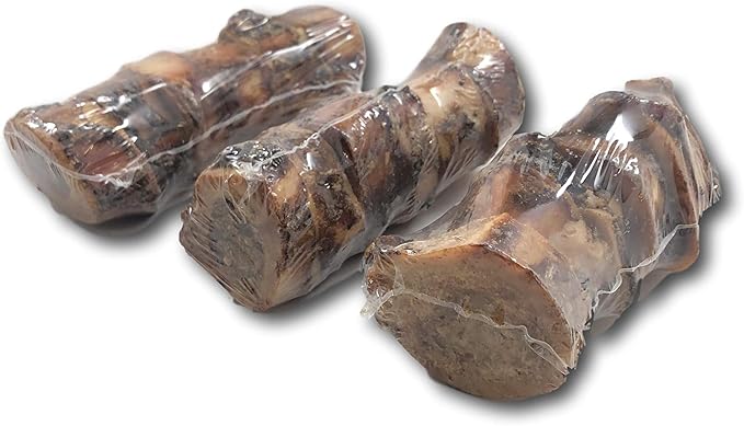 Top Dog Chews Premium - Made in The USA - Dog Bones with Bone Marrow - Long Lasting Natural Beef Femur Chews - Best for Small Dogs - Shrink Wrapped for Freshness. (1 Count of 6 Slices)