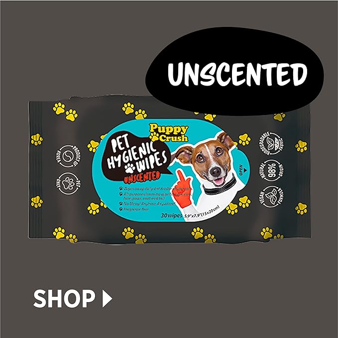 Pet Hygienic Wipes Unscented 30sheets - Grooming Wipes for Cleaning Face and Deodorizing…