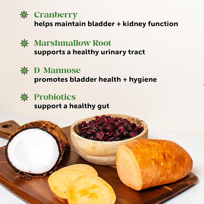 Pet Honesty Cranberry Bladder Health for Dogs – Contains Active Ingredients - Cranberry & D-Mannose to Help Support Dog Urinary Tract Health, Dog Bladder Support, & Kidney Support for Dogs (Bacon)