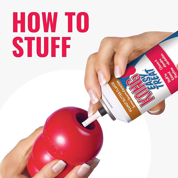 KONG Classic Stuffable Dog Toy - Fetch & Chew Toy for Dogs - Treat-Filling Capabilities & Erratic Bounce for Extended Play Time - Durable Natural Rubber Material - for Large Dogs