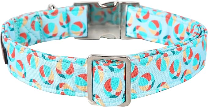 Lionet Paws Boy Dog Collar, Comfortable Adjustable Cute Sea Lion's Ball Collar with Metal Buckle for Male Dogs Gift, Small, Neck 10-16 inches
