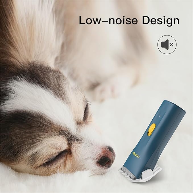 Prowerful Home Professional Dog Grooming Kit Clipper Low Noise USB Rechargeable Gifts for Dog Cat Green,TS006