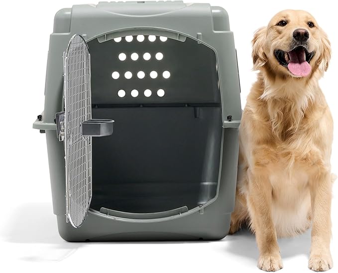 Petmate Sky Kennel - For Air and Travel, Airline Approved Dog Crate for Pets up 70-90 lbs, Heavy Duty Dog Kennel, Made in the USA- 40 Inches