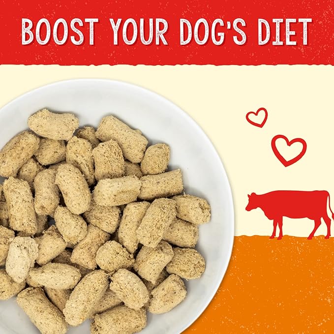 Stella & Chewy's – Stella’s Solutions Digestive Boost – Grass-Fed Beef Dinner Morsels – Freeze-Dried Raw, Protein Rich, Grain Free Dog Food – 13 oz Bag
