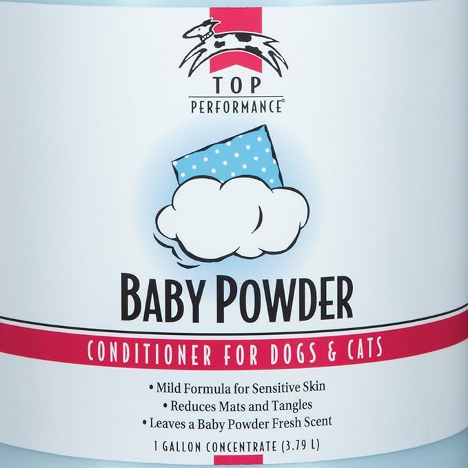 Top Performance Baby Powder Pet Conditioner, 1-Gallon