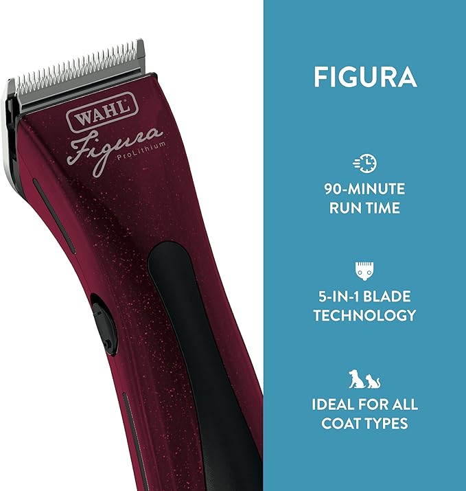 Wahl Professional Animal Figura Equine Horse Cordless Clipper Kit - Metallic Red
