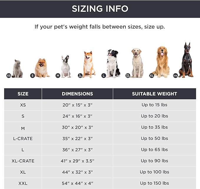 Bedsure Extra Large Dog Bed - XL Orthopedic Waterproof Dog Beds with Removable Washable Cover for Extra Large Dogs, Egg Crate Foam Pet Bed MatKhaki