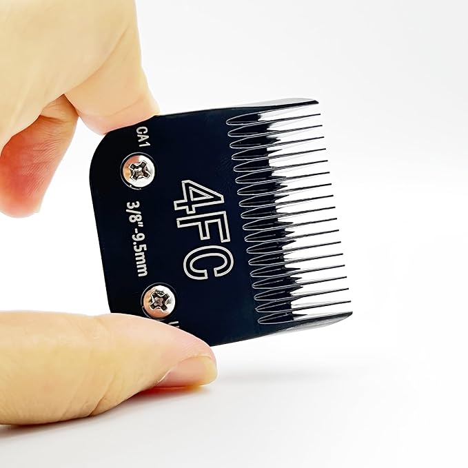 Detachable Steel Pet Dog Clipper Blades, Size-4F, Compatible with Andis Cut Length 3/8"