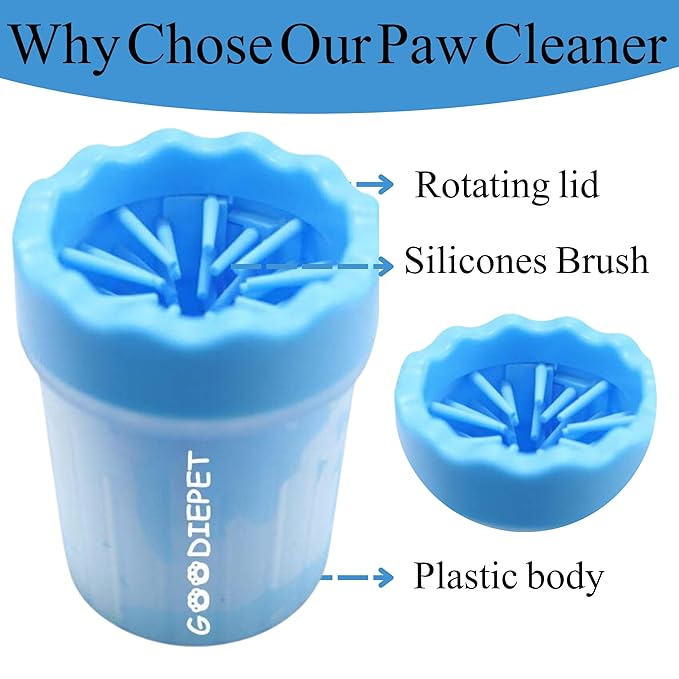Paw Cleaner and Washer | Easy to Use for Small, Medium and Large Dogs (Green)