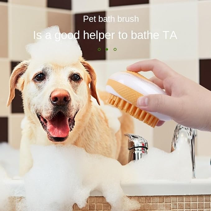 Dog Bath Brush - Massage Brush,Hair Removal Brush,Many Colours AvailableCleaning & GroomingPet Supplies Dog Bath Supplies(Green)