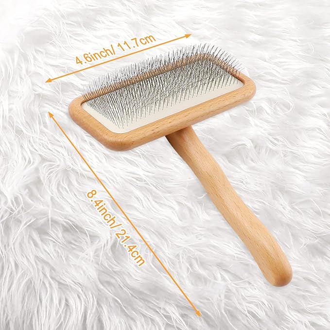 Sheepskin Wool Brush and Pet Hair Removal Carding Fur Restore Carpets Softness and Texture Let Rugs to New Looking