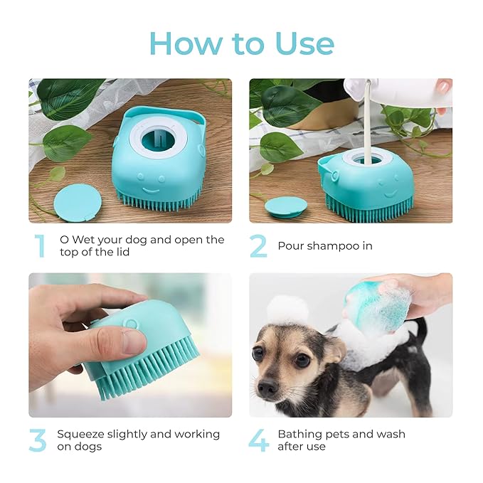 PawSpa Bath & Brush for Pets with Integrated Soap & Shampoo Dispensing