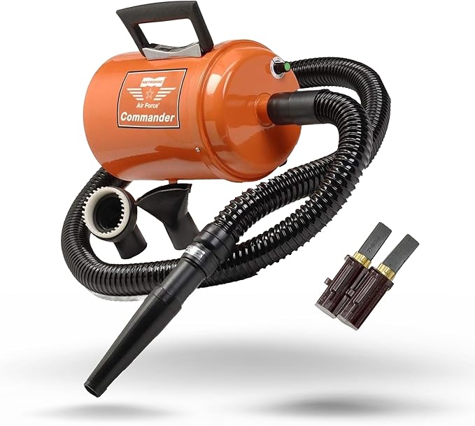 METROVAC Carbon Brushes (ABC-14) Bundle with Air Force Commander Variable Speed