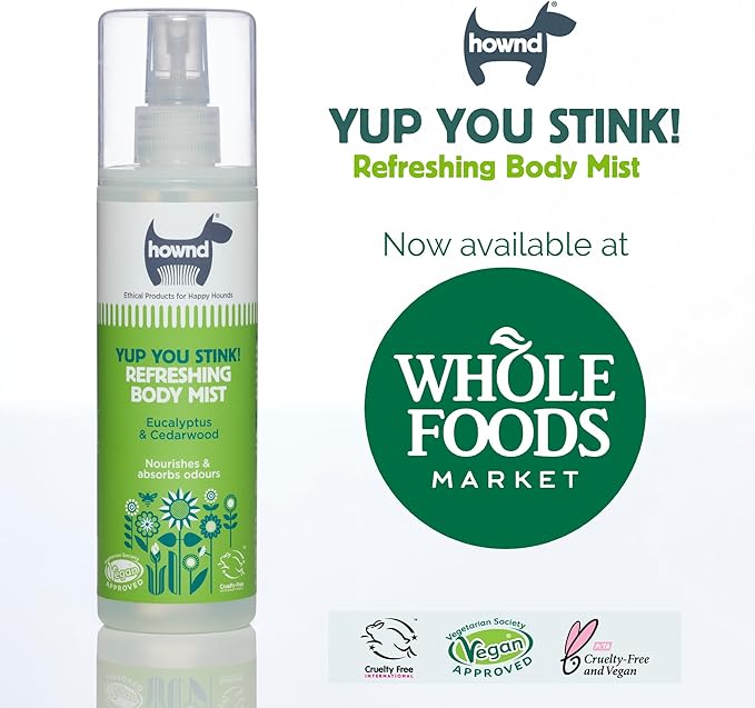 hownd Yup You Stink Odor Control Refreshing & Deodorizing Cedarwood & Eucalyptus Body Fragrance Spray for Dogs, Powered by Plants, Deodorizes & Shines Coat, Vegan Formula (Pack of 2)