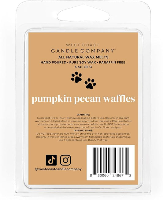 Pet Safe All Natural Soy Wax Melts - Non-Toxic, Dog & Cat Friendly, Odor Eliminator (Pumpkin Pecan Waffles)
